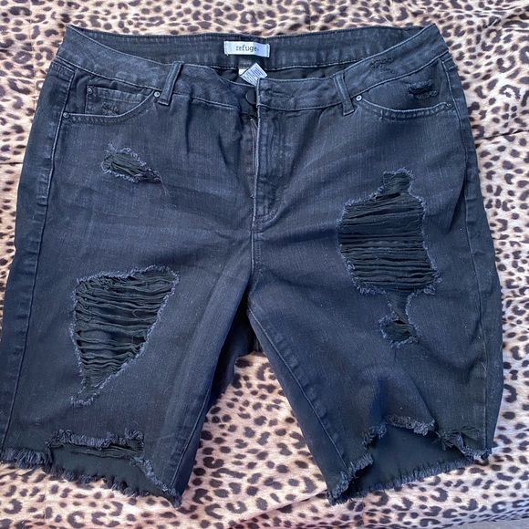 Charlotte Russe Pants - Ripped Jean Shorts